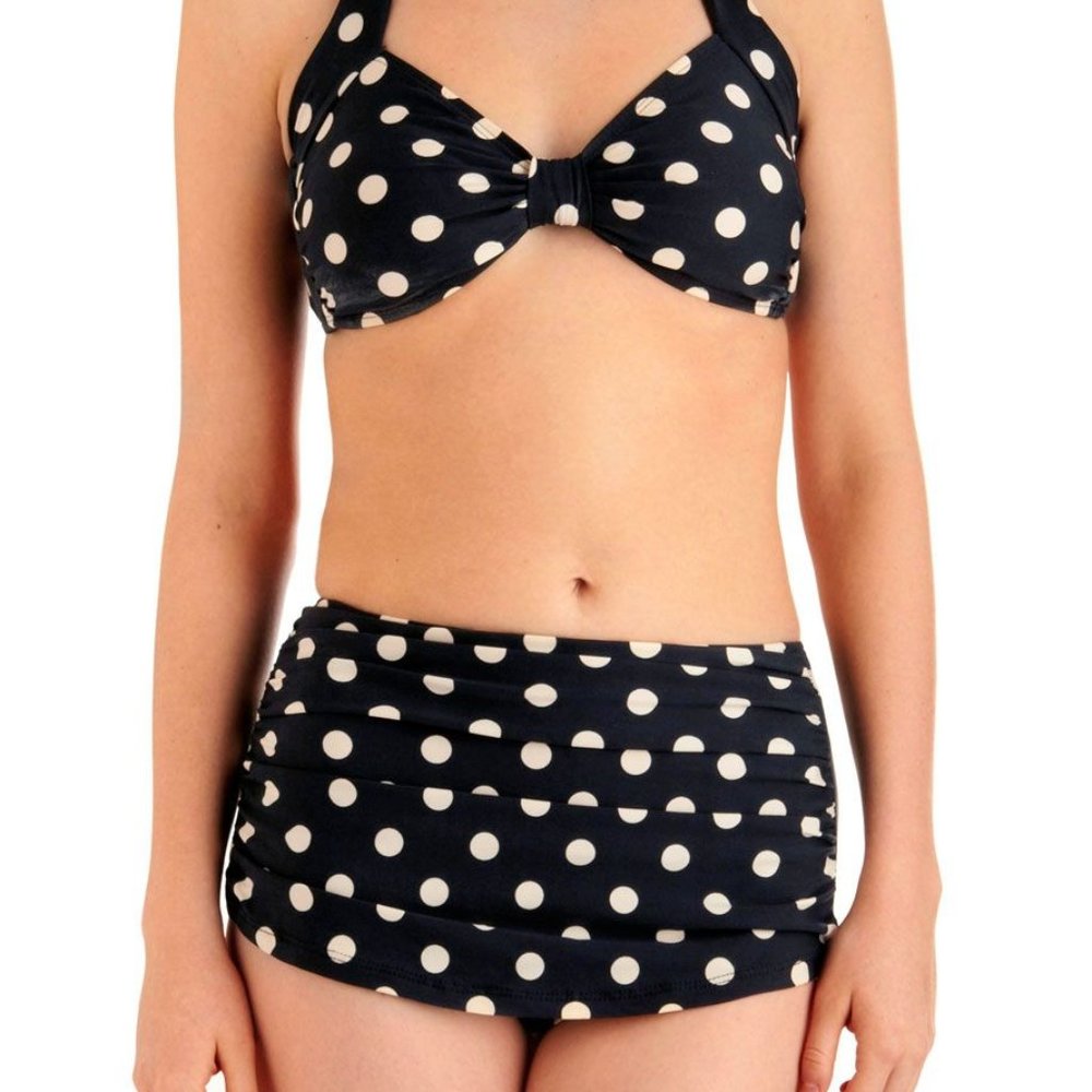 Esther Williams Black White Retro Bikini 6